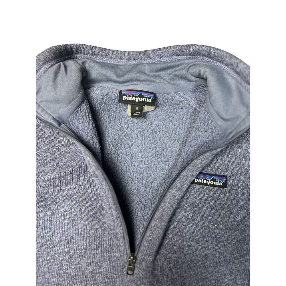 Patagonia Women’s Better Sweater 1/4 Zip Fleece Pullover Sz. M Light Purple - Picture 7 of 7